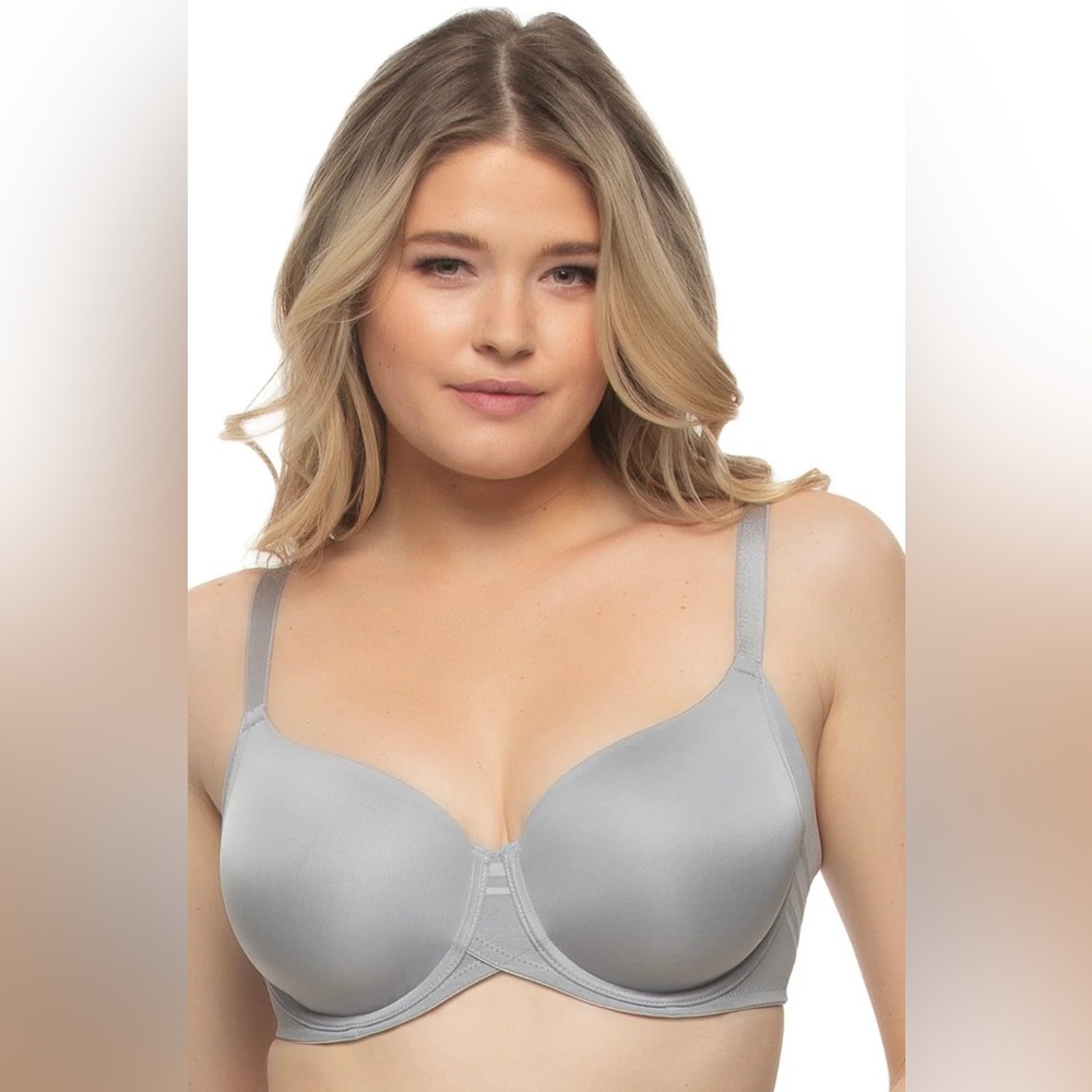 NWT Felina Paramour‎ Marvelous Side Smoothing T-Shirt Bra Seamless Bra Gray 40C